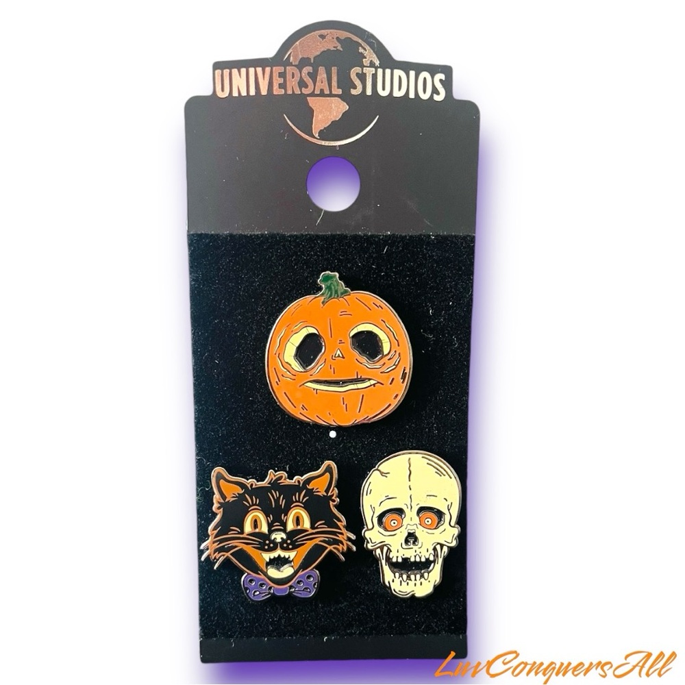 Universal Studios 2022 Halloween Horror Nights 3 Pin Button Set